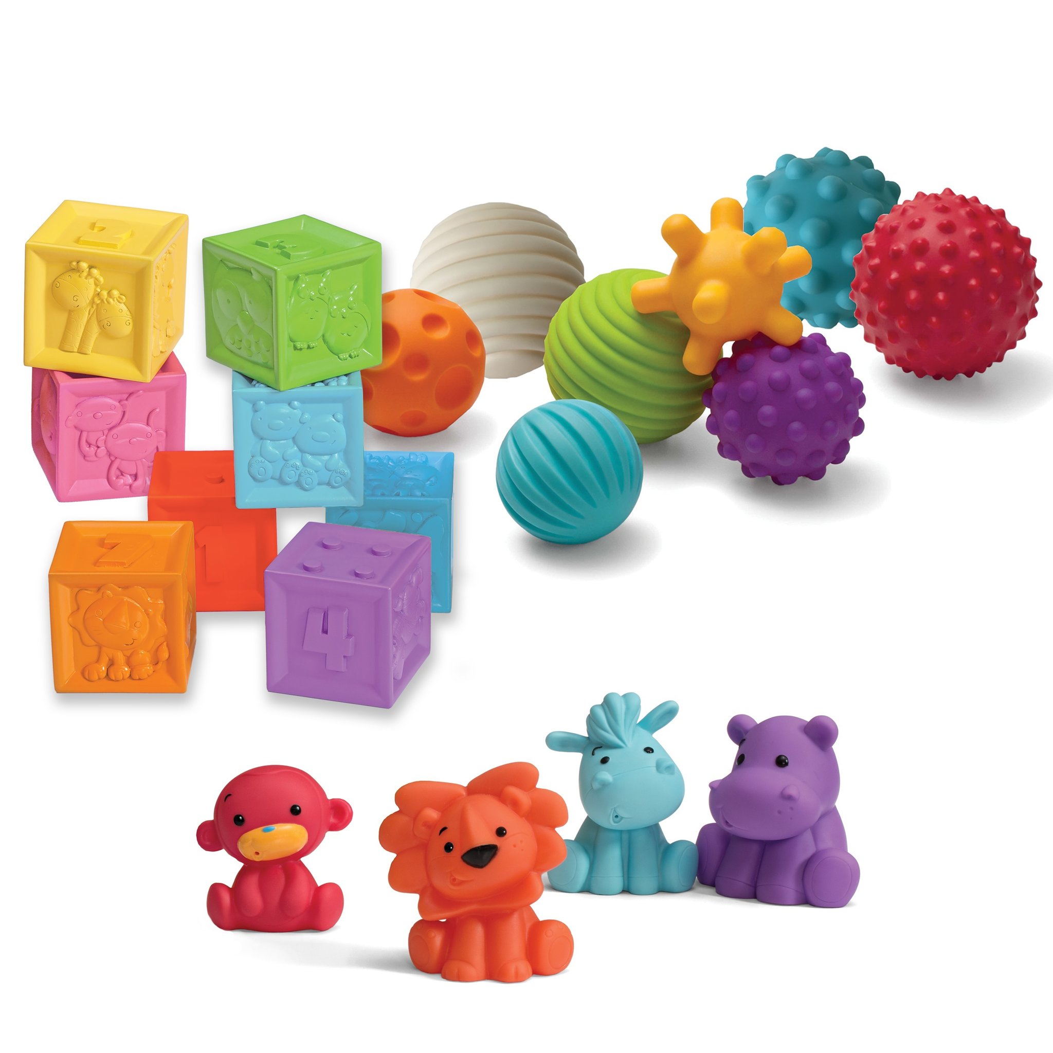 Image of Infantino Sensory Balls Blocks and Buddies - Recommended by Child Behavior Clinic