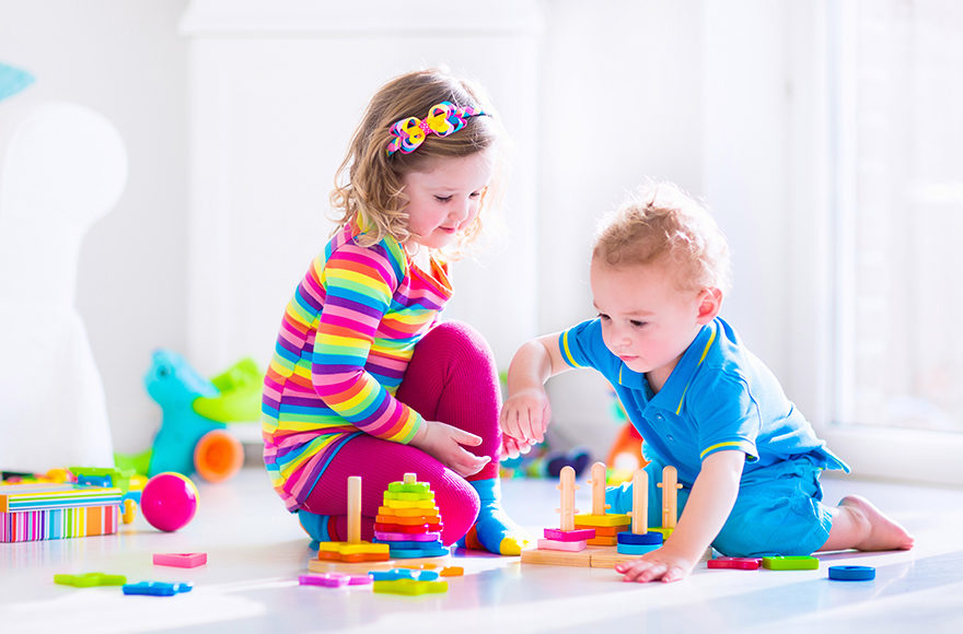 Image of 2-Year-Olds Playing With The Best Toys Recommended by Child Behavior Clinic
