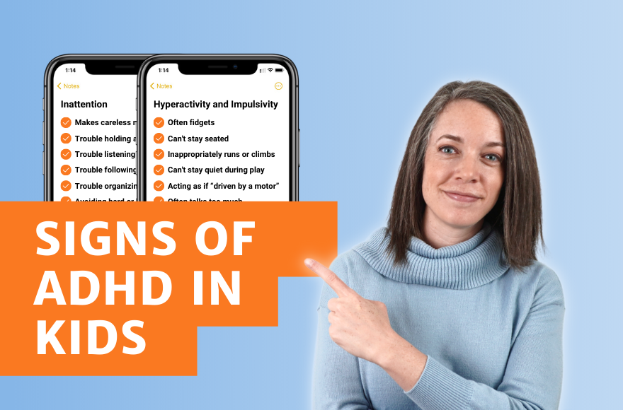 Image of Dr. Jacque pointing at the symptoms of ADHD in children checklist - child behavior clinic